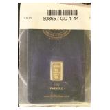 Gold 1/2 Gram in Card