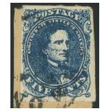 CSA Stamps #4 Used on piece with Richmond  CV $125