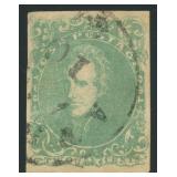 CSA Stamps #3 Used with thins & Athens CDS CV $750