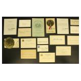 Political ephemera including autographs & signatur