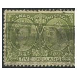 Canada Stamps #65 Used CV $1000