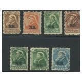 Nova Scotia Revenue Stamps 1860s group of 7 differ