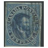 Canada Stamps #7 Used with thins CV $1,500
