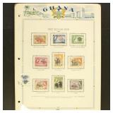 Ghana Stamps 1950s-1960s collection on White Ace p