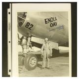 Enola Gay Signed Photographs, 2 8 x 10 inch B & W