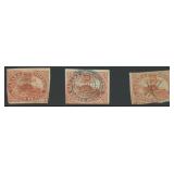 Canada Stamps #4 Used 1850s Beaver group CV $600