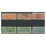 Canada Stamps #F1-F3 Used Registration CV $350+