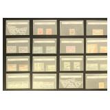 Iceland Back of Book Stamps Mint & Used in glassin