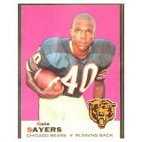 Gale Sayers 1969 Topps Football Card #51, nice fre
