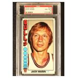 Jack Marin PSA 8, 1976 Topps Basketball Card #72,