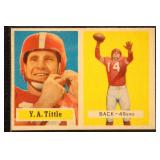 Y A Tittle 1957 Topps Football Card #30, nice fres