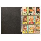 1960-1964 Topps Baseball Cards, 54 cards in 9 slee