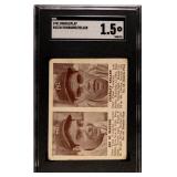 1941 Doubleplay #63/64 Dimaggio/Keller SGC Graded