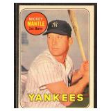 Mickey Mantle 1969 Topps Baseball Card #500 with s