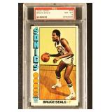 Bruce Seals PSA 8, 1976 Topps Basketball Card #63,
