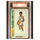 Eric Money PSA 8, 1976 Topps Basketball Card #58,