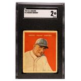 1932 U.S. Caramel #11 Rogers Hornsby SGC Graded 2