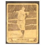 Joe DiMaggio 1940 Play Ball Baseball Card #1, with