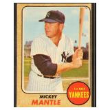 Mickey Mantle 1968 Topps Baseball Card #280 with s