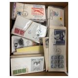 US First Day Covers 2,000+ in Bankers Box, mostly