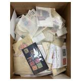 US Stamps Used Accumulation in Bankers Box, thousa
