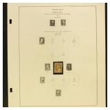 US Stamps 1850s-1880s Used on Scott pages, mixed c