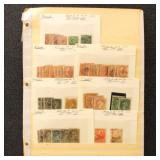 Canada Stamps Used 1860s-1890s on stockpages with