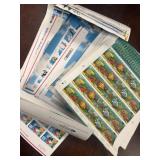 US Stamps $264 FACE VALUE in cut apart sheets, 33