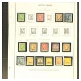 US Stamps on a variety of pages, 1870s-1950s mint