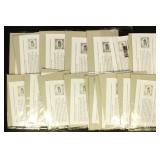 US Stamps $216 FACE VALUE in $2 Stamps, 18 Sheets