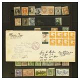 US Stamps Group of Errors, Misperfs, and Color Shi