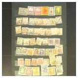 Manchukuo Stamps on Stockpage, 100 Stamps Mint and