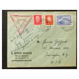 Germany Zeppelin Stamp #C44 tied on 1933 Cover wit