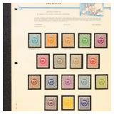 Austria & Bari AMG Stamps on Bush album pages, Min