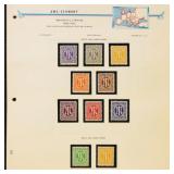 Germany AMG Stamps on Bush album pages, Mint NH ex