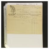 US Advertising Illustrated Billheads & Letterheads