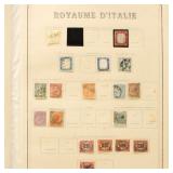 Italy Stamps 1860s-1940s Used & Mint Hinged collec
