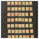 Heligoland Stamps accumulation on pages, includes