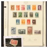 Greece Stamps #344-361 & 363 Mint Hinged Set on Al