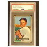 Red Schoendienst PSA 3 1951 Bowman Baseball Card #