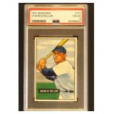 Charlie Keller 1951 Bowman PSA 4 Baseball Card #17