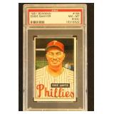 Eddie Sawyer 1951 Bowman PSA 8 OC Baseball Card