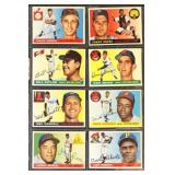 1955 Topps Baseball Cards Set Break 8 different, c