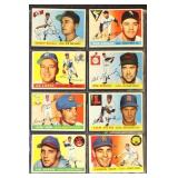 1955 Topps Baseball Cards Set Break 8 different, c