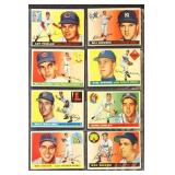 1955 Topps Baseball Cards Set Break 8 different, c