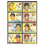 1955 Topps Baseball Cards Set Break 8 different, c