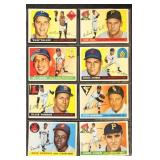 1955 Topps Baseball Cards Set Break 8 different, c