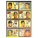 1955 Topps Baseball Cards Set Break 8 different, c