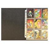 1992 Marvel Ghost Rider Cards in 9 sleeve pages, f