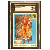 Jim Thorpe 1955 Topps SGC 2 Topps Football Card #3